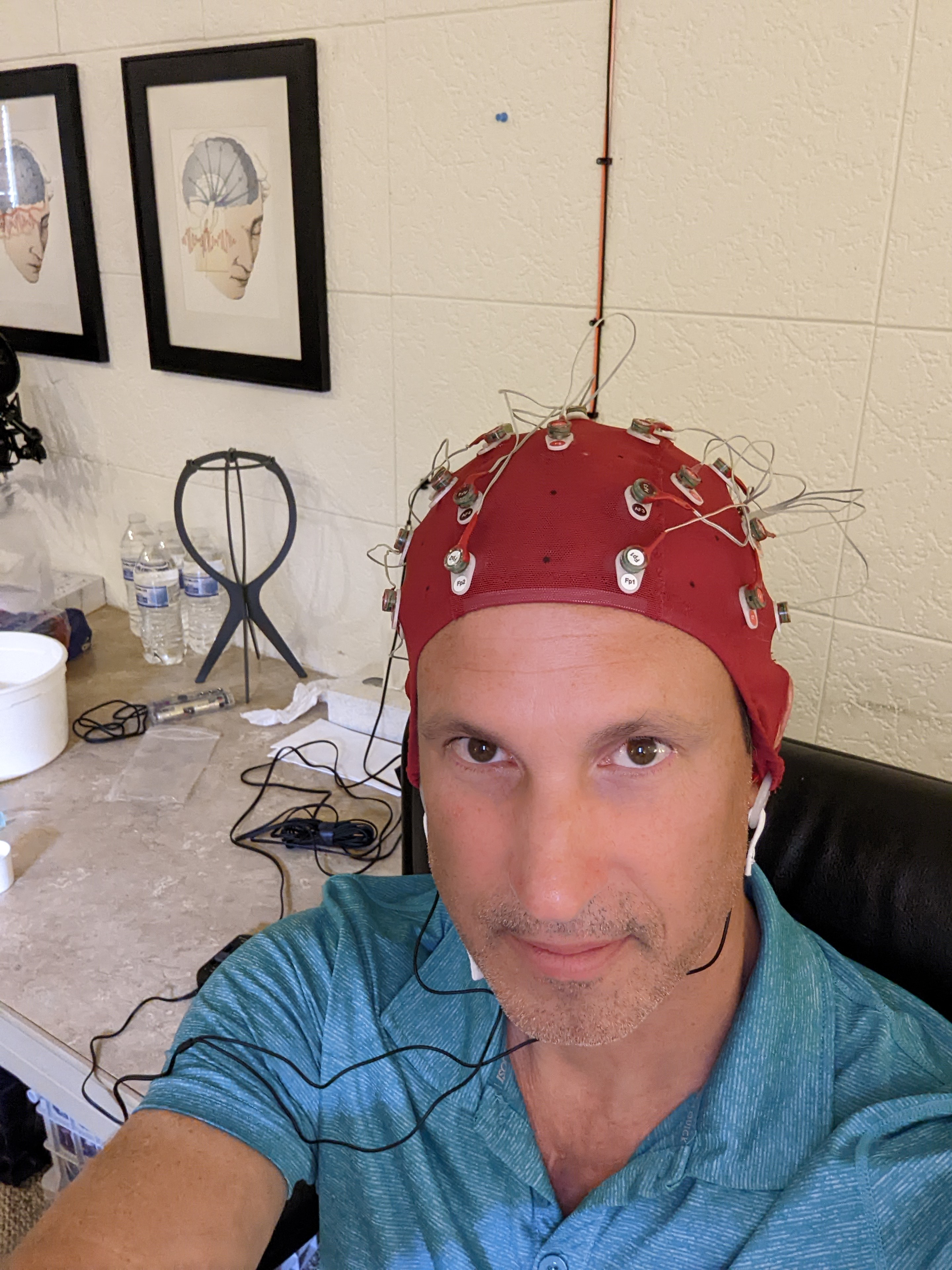 Placeholder image of researcher with EEG sensors